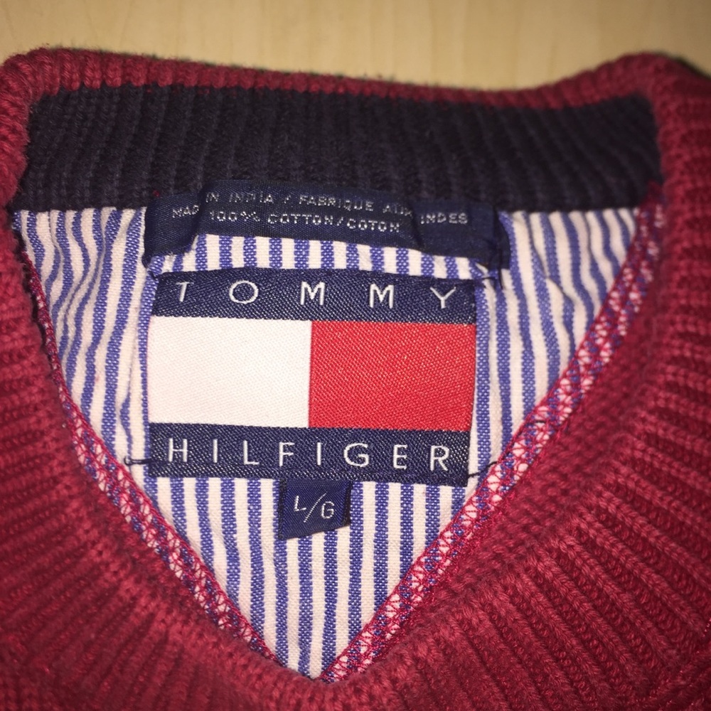 Vintage Red Tommy Hilfiger sweater